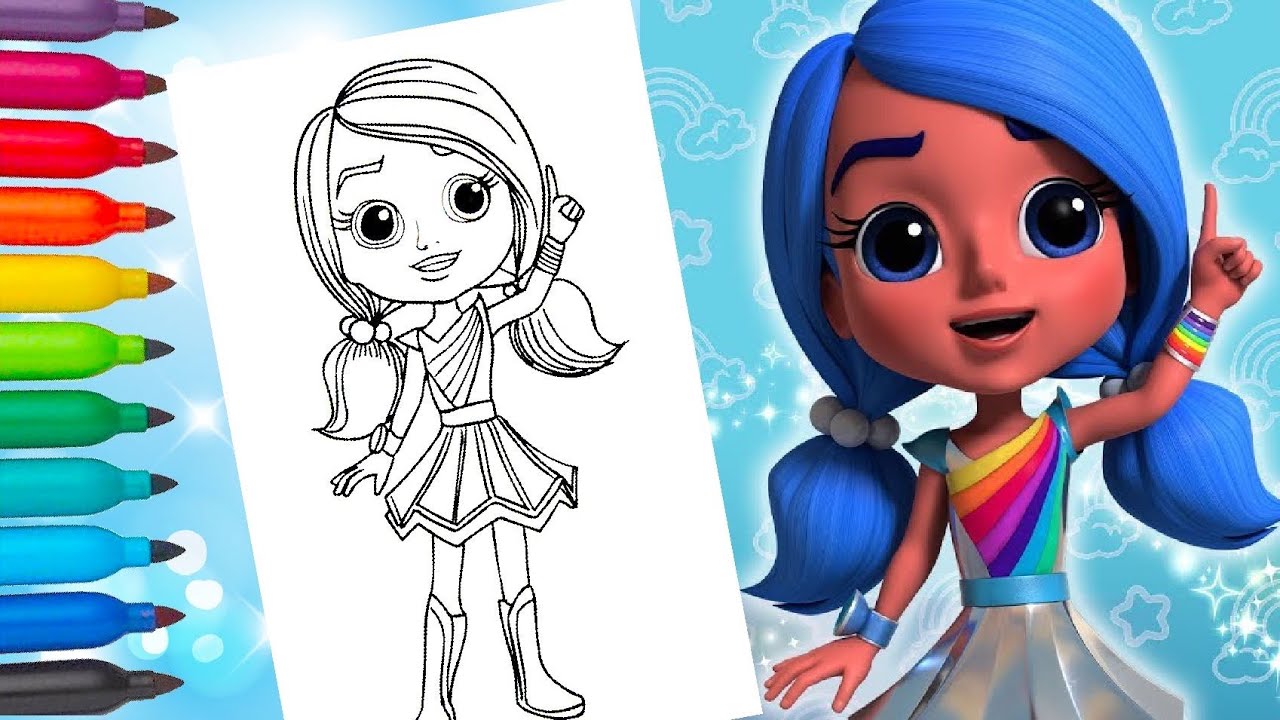 Rainbow Rangers Bonnie Blueberry Coloring What Can We Do. 