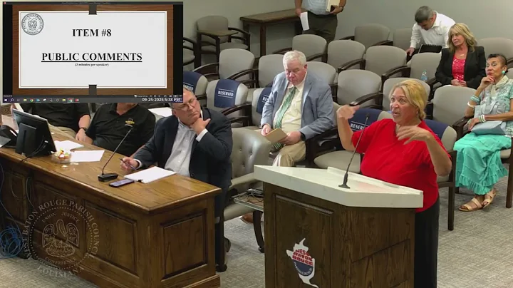 West Baton Rouge Parish Council Meeting September 25, 2025