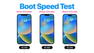 Boot Speed Test - iPhone 14 Pro Max vs iPhone 13 Pro Max vs iPhone 12 Pro Max