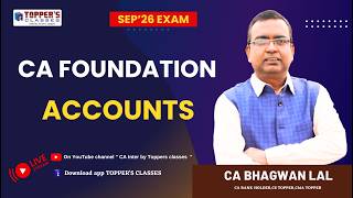 CA FOUNDATION /  ACCOUNTS/ FINAL ACCOUNT/  SEP '26  I 09-06-26