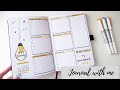 ASMR Journal With Me | Weekly Bullet Journal (RELAXING)