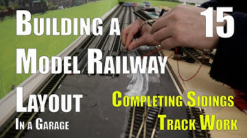 Building a Model Layout in the Garage - Part 15 - Connecting the Points to the Sidings