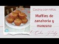 Muffins de zanahoria y manzana | Receta fácil para hacer con niños | Cocina con niños | 3 años