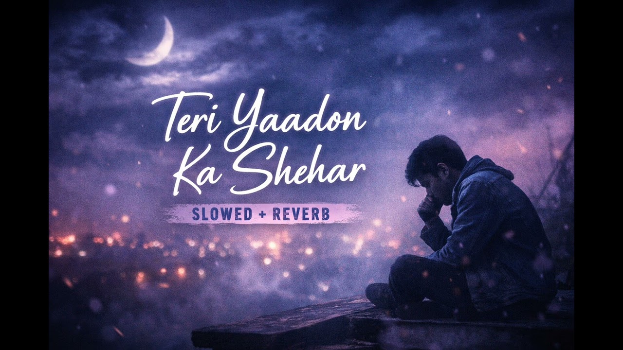 Teri yaadon ka shehar #slowedandreverb sad song 😭😭