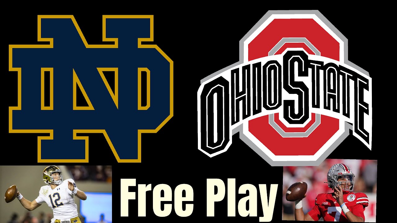 Notre Dame Irish at Ohio St. Buckeyes Sept 3 2022 College Football ...