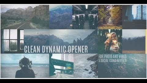 Clean Dynamic Opener (After Effects Template)