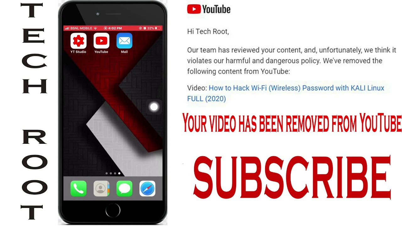 Your video has been removed from YouTube YouTube