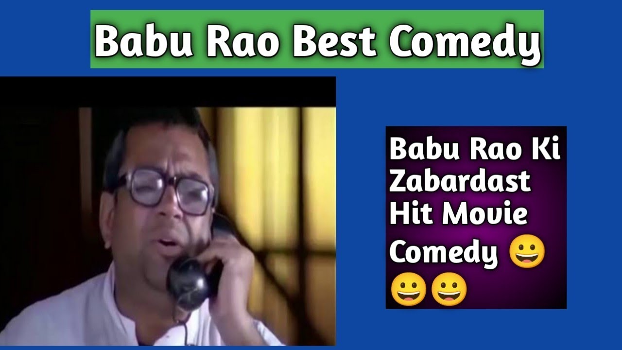 Babu Rao Best Comedy Scene 😀😀 YouTube