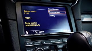 Porsche PCM3.1 system version information hidden menu screenshot 5