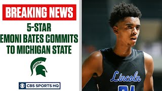 2022 5-star Emoni Bates commits to Michigan State | CBS Sports HQ