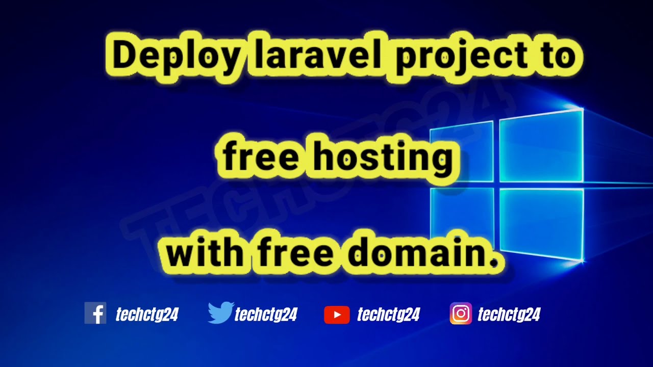 ฟรี โดเมน ฟรี โฮ ส ติ้ง  2022 New  Deploying a laravel project to free hosting with free domain.