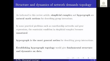 BilTop | Jie Wu |  Hypergraph homology and its applications