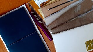 Blue Traveler’s Notebook Unboxing + stationery haul.