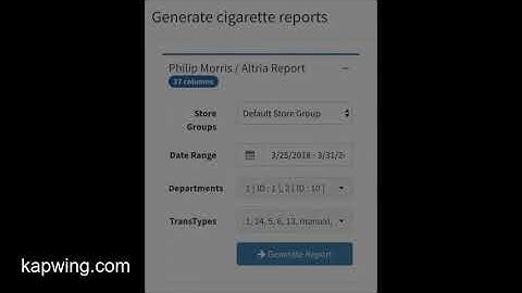 Cigarette Scan Data Report - Preview