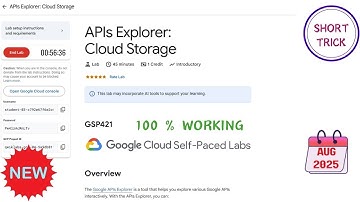 APIs Explorer: Cloudopslag || aug. 2025 || #GSP421 #qwiklabs #qwiklabsarcade2025