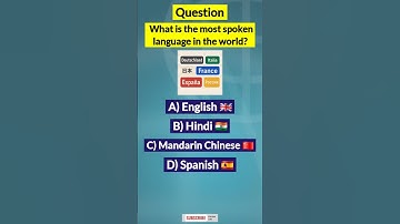 Most Spoken Language in the World? 🌍 | Language Quiz | #shorts
