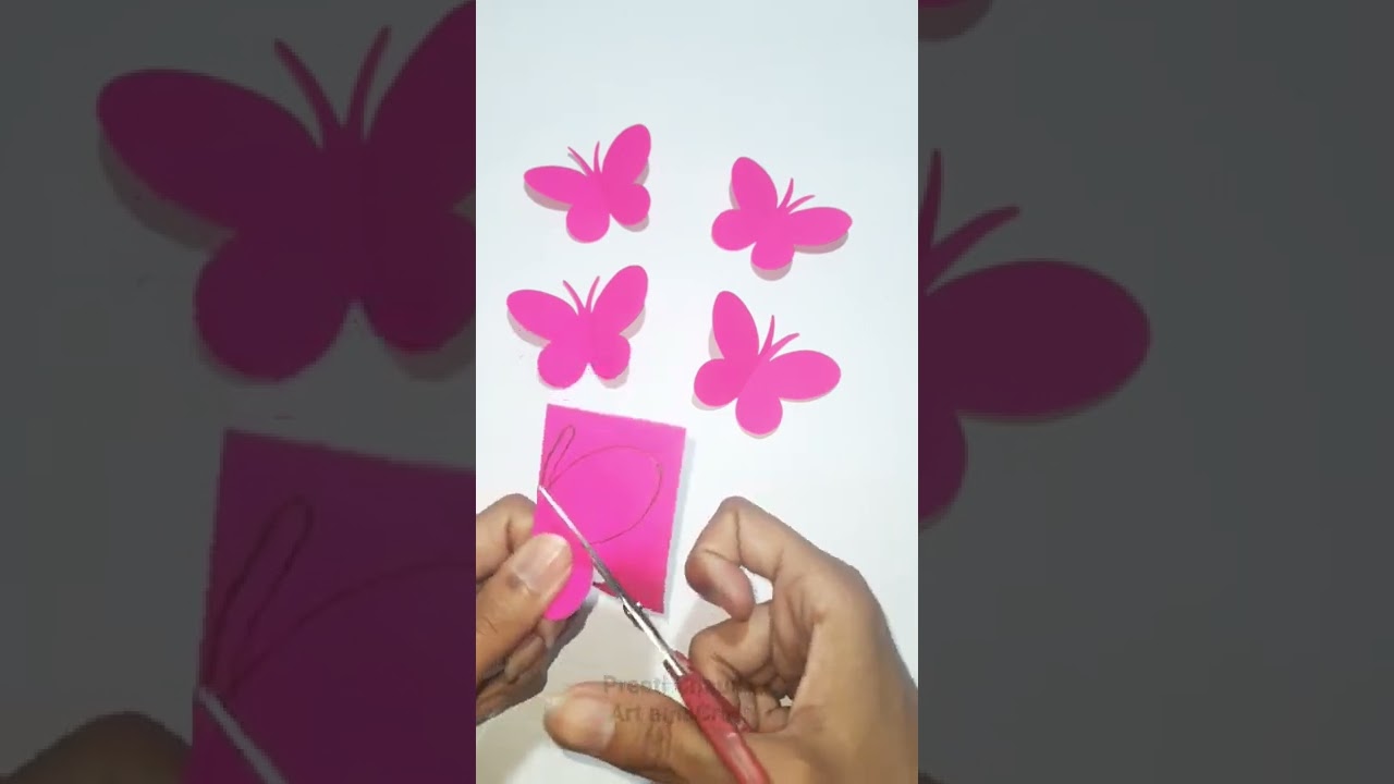 Easy craft: How to make paper butterflies 
