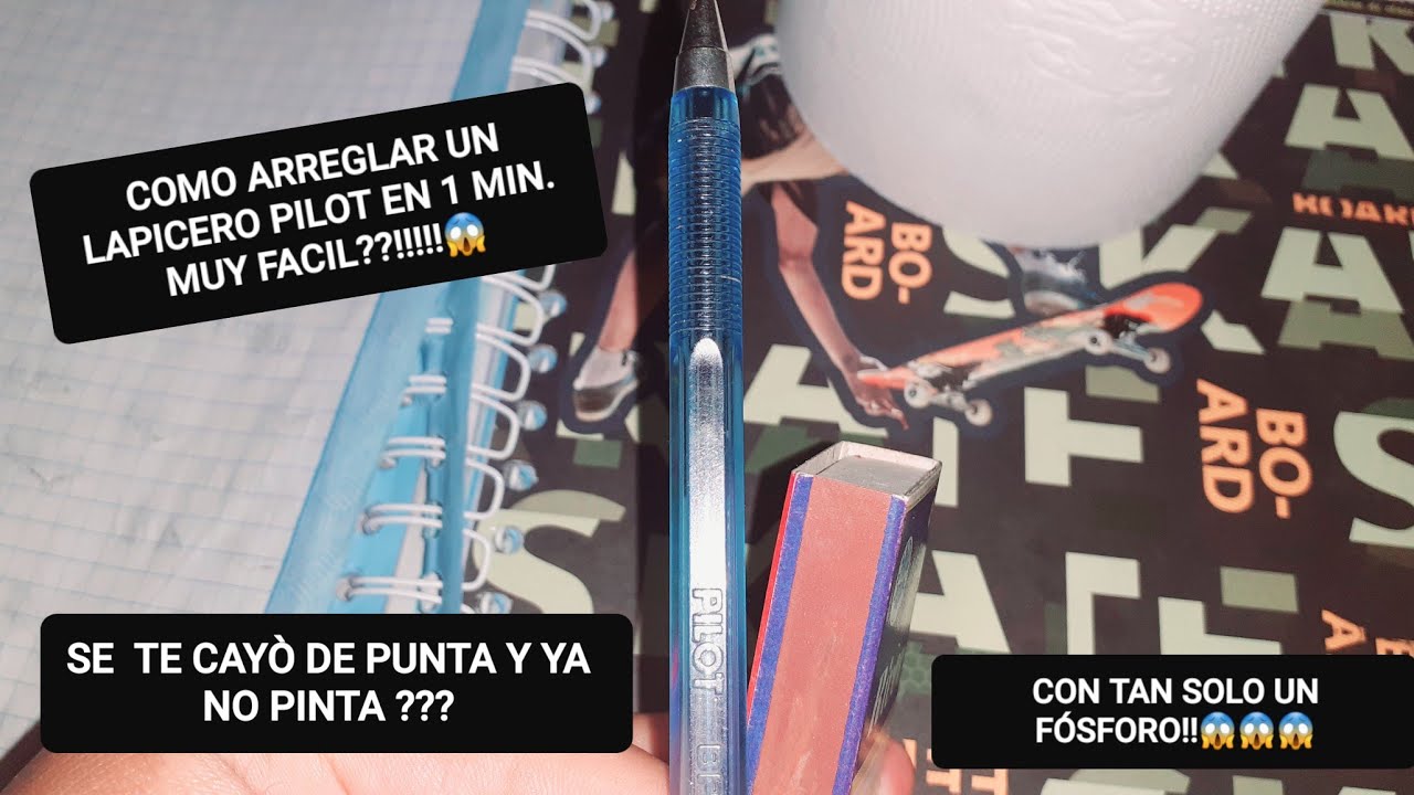 COMO HACER QUE UN LAPICERO PILOT PINTE EN UN TOKE😱😱 - YouTube