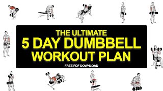 Ultimate 5 Day Dumbbell Workout Plan