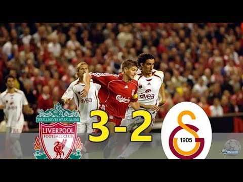 Liverpool 3 2 Galatasaray   Şampiyonlar Ligi Maç Özeti 27 09 2006