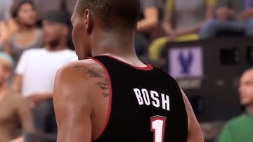 Miami Heat 2006 vs Miami Heat 2012 FULL MATCH | NBA 2K17 AI Simulation Gameplay (CPU vs CPU)