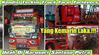 Viral || Kondisi Terkini Truck Farel Farlovers Yang kemarin Laka 😢