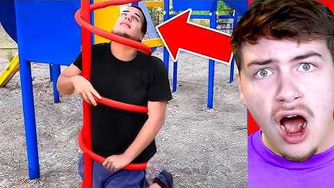 Mensen Die Vast Zitten Op Gekke Plekken!