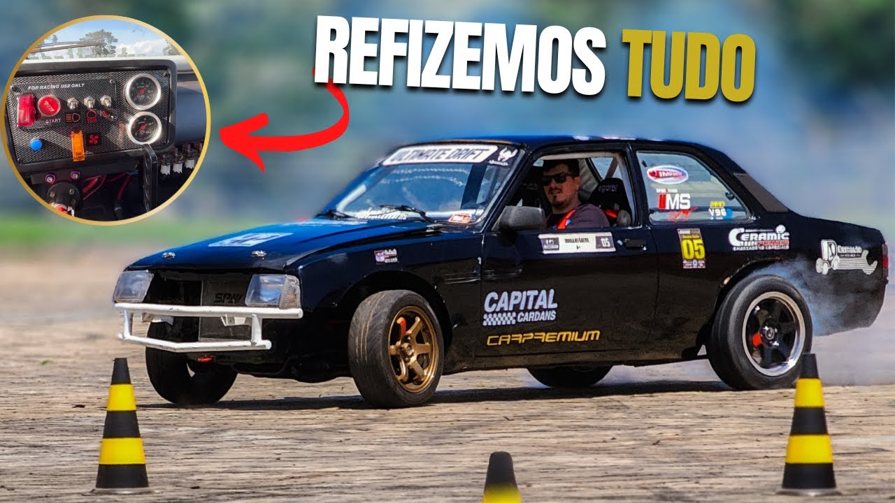 Piloto transforma Chevette 76 em carro para provas de drift: veja o modelo  em ação