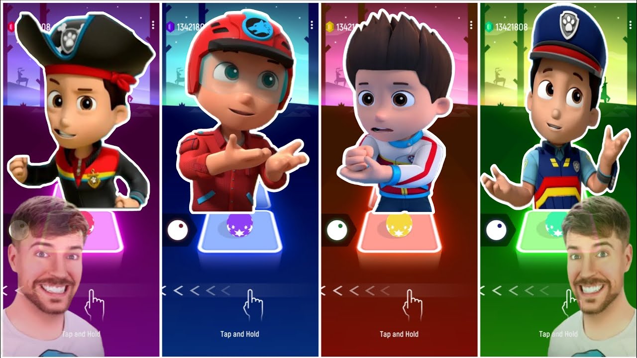 Щенячий патруль: Команда Райдера 💐Райдер 🆚 Райдер 🆚 Райдер 🆚 Райдер || Tileshop EDM Rush 🎉💐