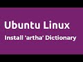 Ubuntu  how to install and use artha dictionary in ubuntu