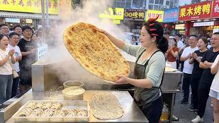 Slowly Baked Until Golden & Crispy 🥇 Perfect Shaobing #MeiganCaiShaobing #StreetFood #WorkVlog