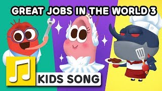 NEW! GREAT JOBS IN THE WORLD 3 | LARVA KIDS | SUPER BEST SONGS FOR KIDS