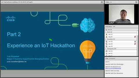 STEM Alliance Scientix webinar with Cisco: Experiences and Resources to Run an IoT Hackathon - 3 Oct