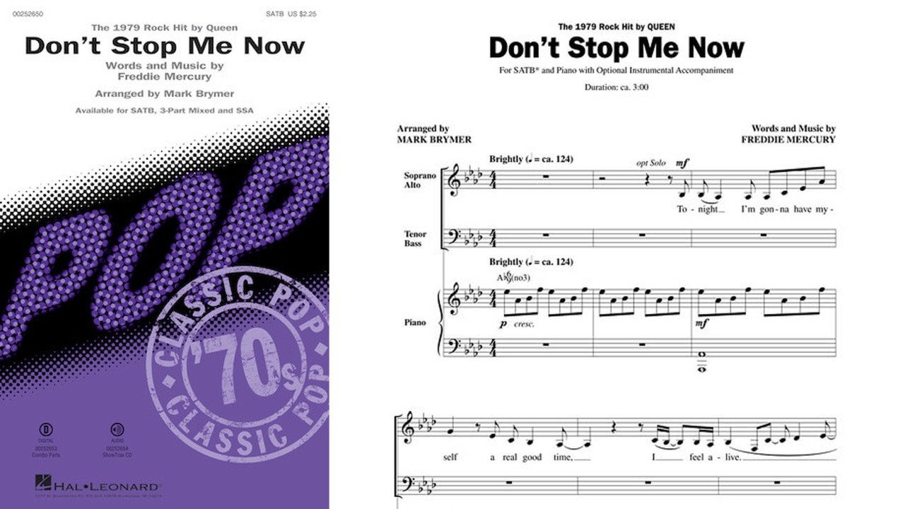 Don't Stop Me Now by Queen | SATB Choir | Arr. Mark Brymer