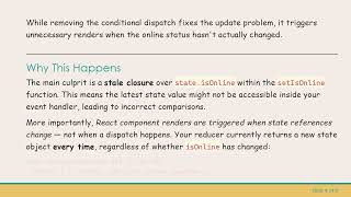 Handling isOnline State Changes Efficiently in React Reducers