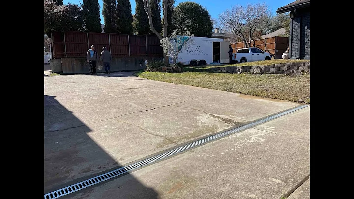 How to Install a Driveway Channel Drain - Dallas Drainage Pros