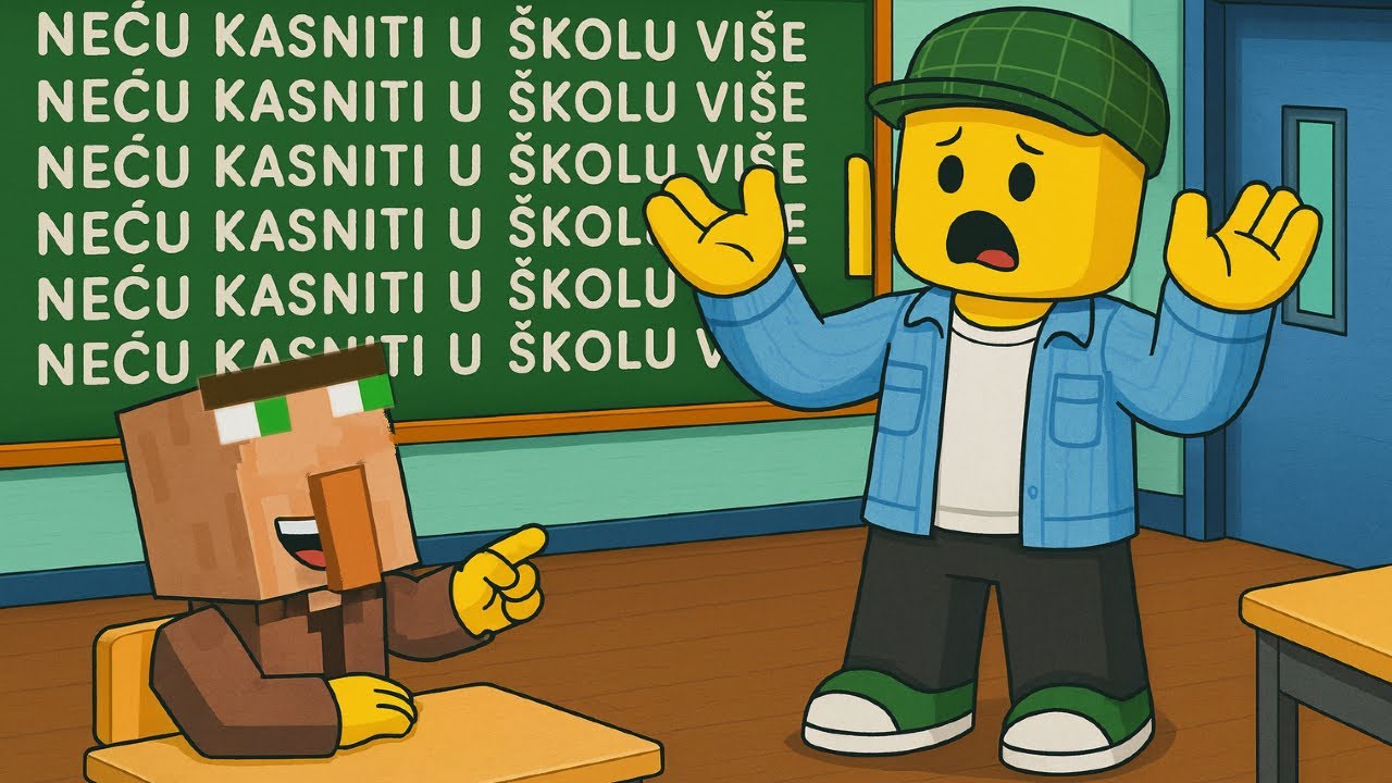 Rage i Kovalski su zakasnili u školu u Robloxu! ⏰🏫