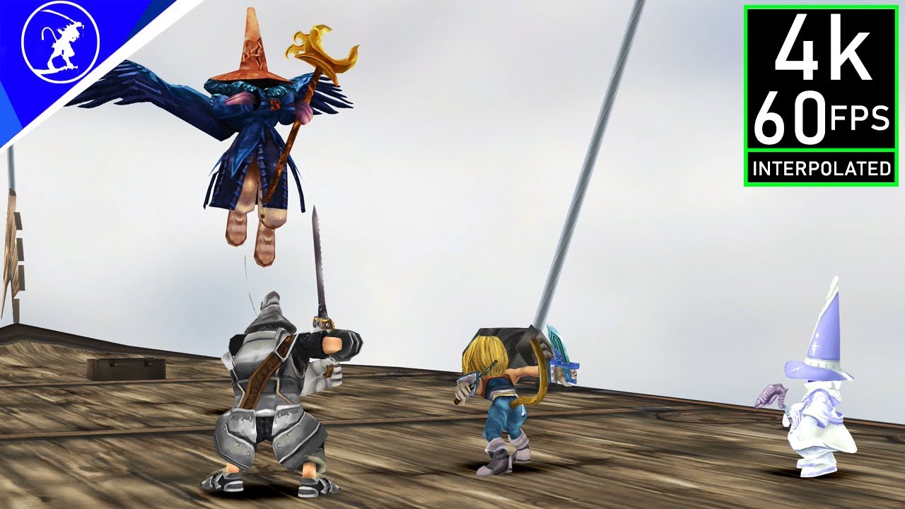 Final Fantasy IX - [4K 60FPS INTERPOLATED] Black Waltz #3 Boss Fight