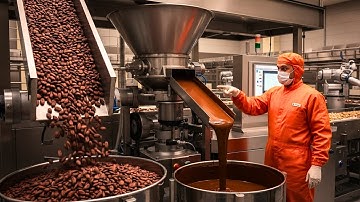 Inside a Modern Chocolate Factory – From Cocoa  to Chocolate (Full Process)
