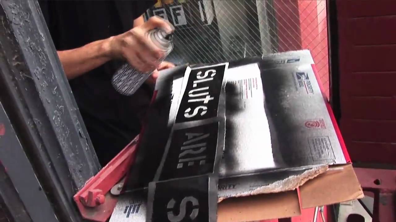 Fashion Enemy Stencil Letters Spray Painting YouTube