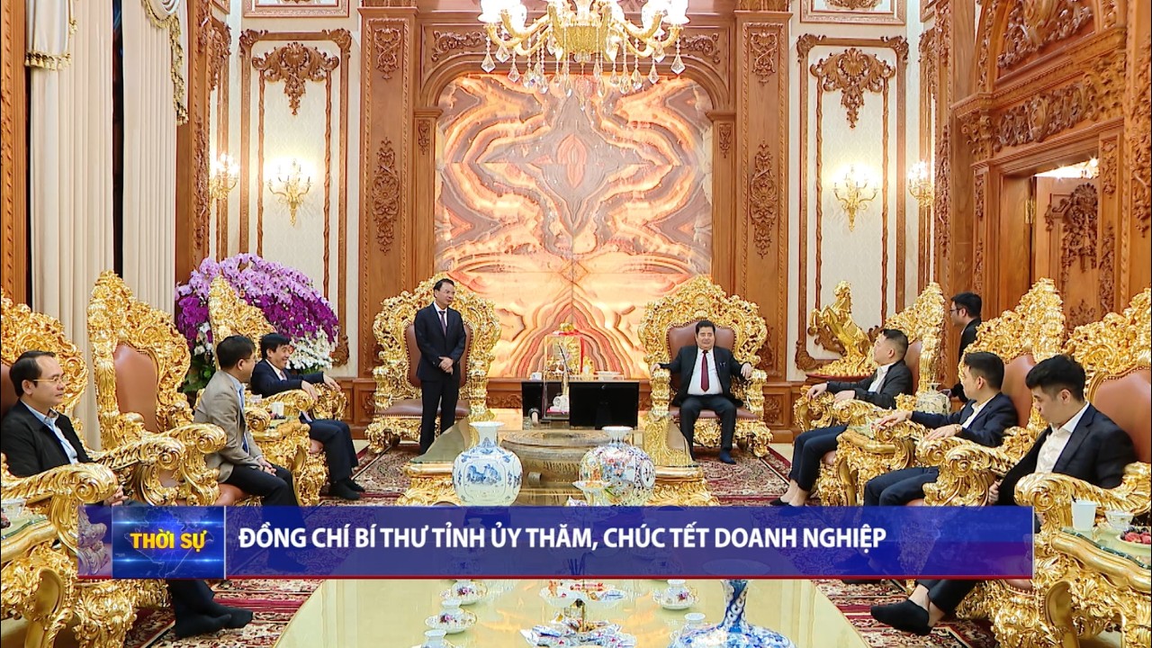 Đồng chí Bí thư Tỉnh uỷ Đặng Xuân Phong thăm, chúc Tết một số doanh nghiệp trên địa bàn tỉnh