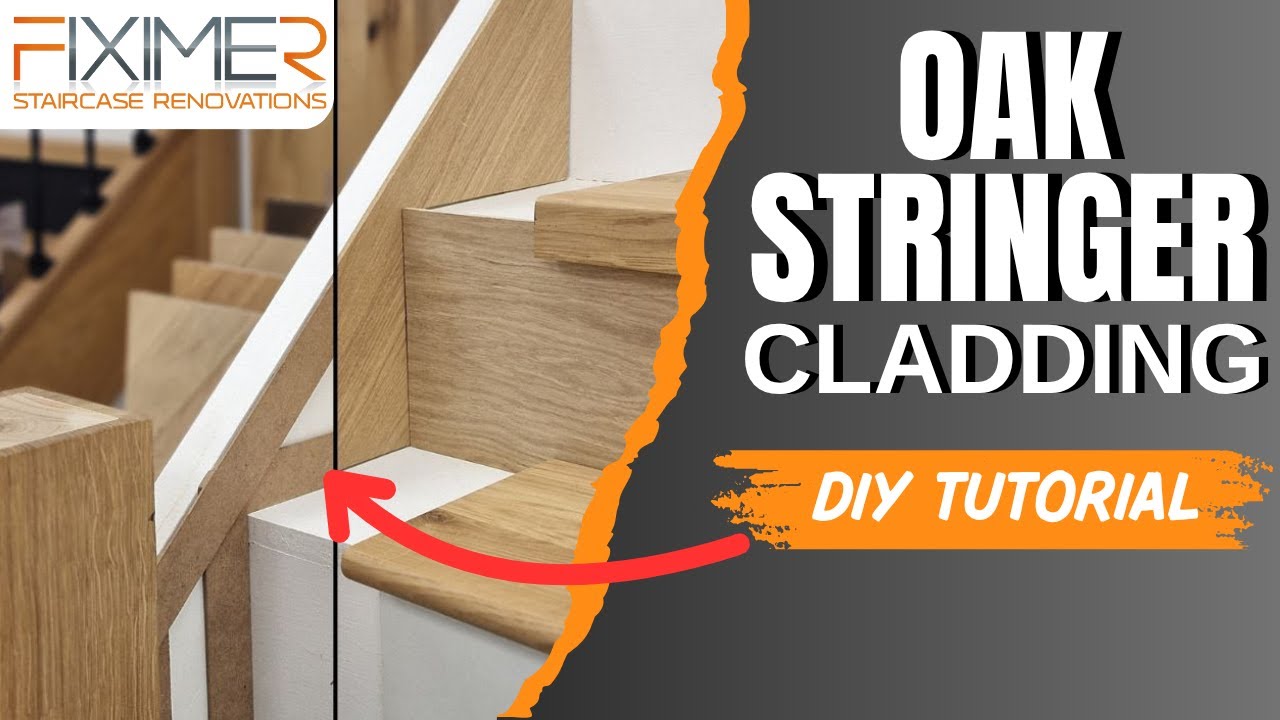 Oak Veneered Staircase Stringer DIY Tutorial - YouTube