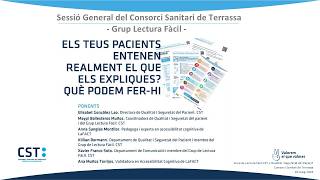 SESSIÓ GENERAL DEL CST: ELS TEUS PACIENTS ENTENEN REALMENT EL QUE ELS EXPLIQUES QUÈ PODEM FER HI