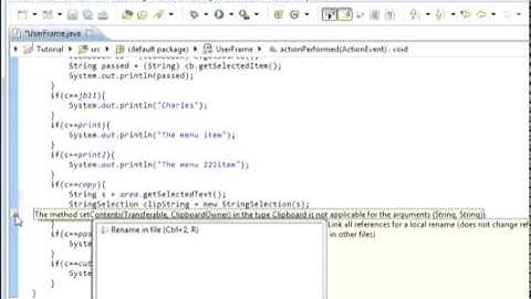 Java programming Lesson 83 GUI : Copy Systems Clipboard