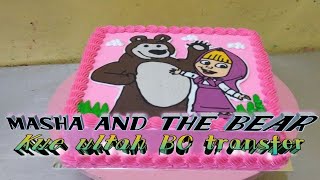 Cara menghias kue ulang tahun masha & the bear simple cantik