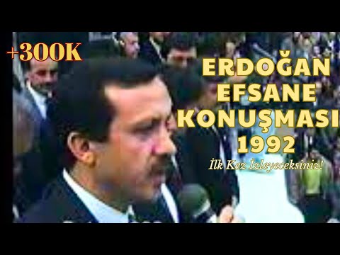 Recep Tayyip Erdoğan'ın, Erbakan Hocanın Yanında Yaptığı Konuşması - 1992 Bahçelievler