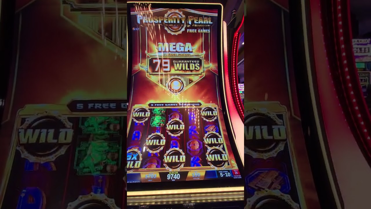 Prosperity Pearl Slot machine Mega maximum possible wilds! 128 wilds, Big Win!