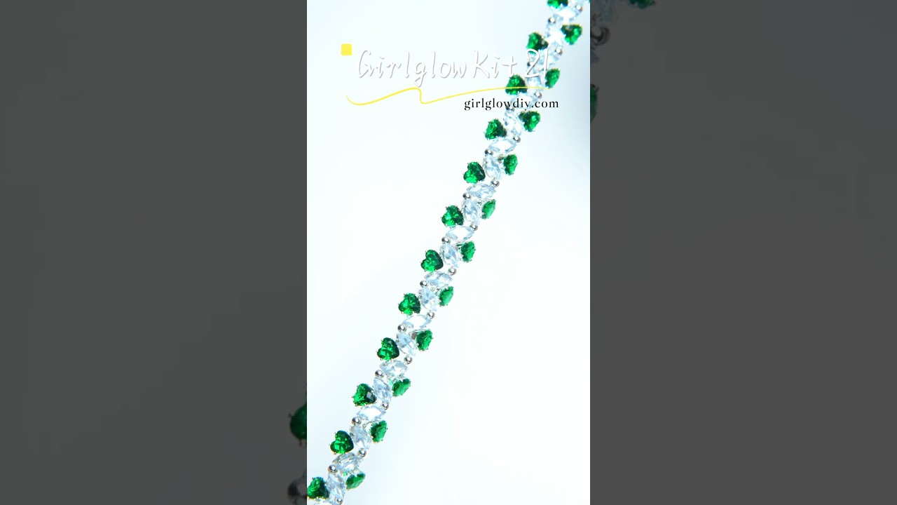 How to DIY A Sparkle Bracelet with Heart, Marquise Zircon Beads? 