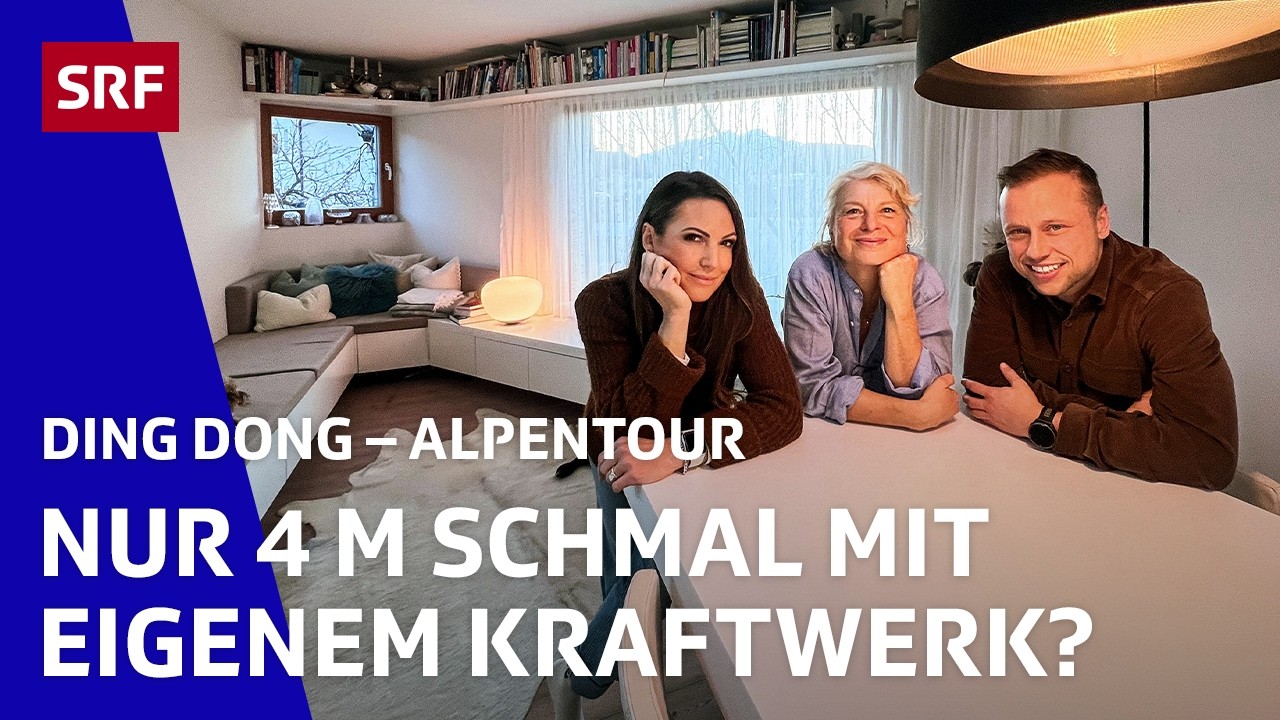 Alpentour –  Ein 4 Meter schmales Haus und ein Re-Use-Haus | Ding Dong Folge 3/4 | SRF