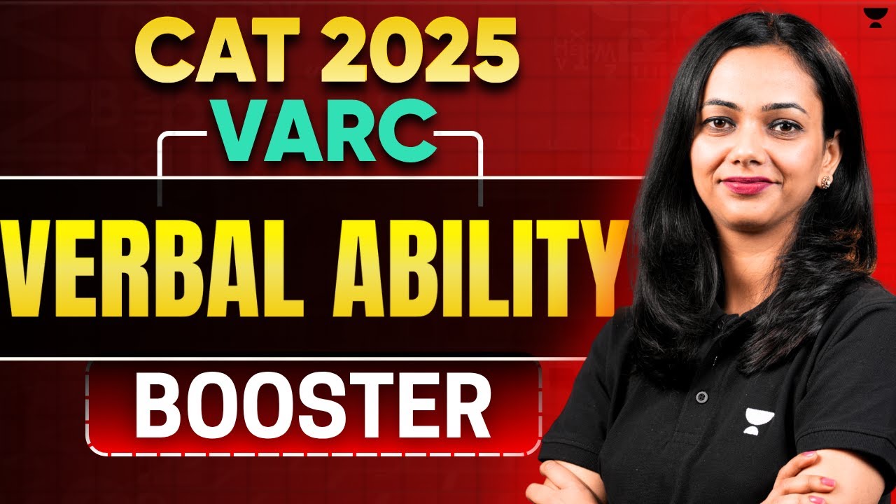 CAT 2025 VARC | Verbal Ability Booster | Complete Verbal Ability in One ...
